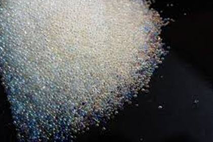 Glass microbeads pile
